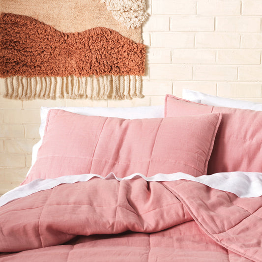 Nimes Rosette Linen Pillowsham Pair by Linen House