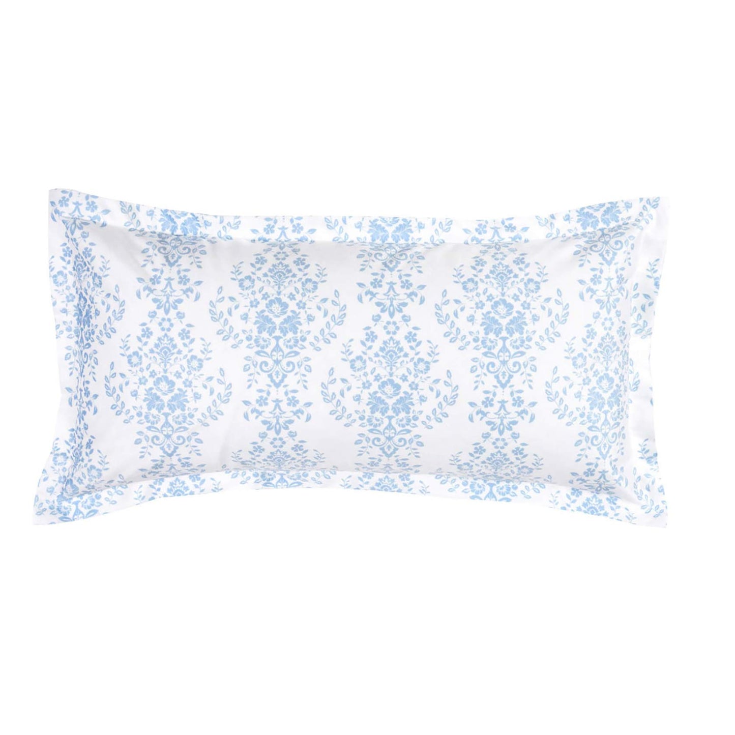 Ravello Blue Velvet Long Filled Cushion 43 x 43cm by Bianca