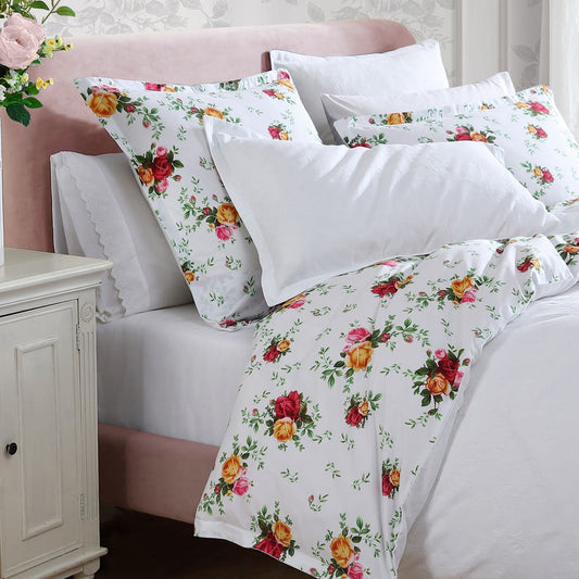 Old Country Roses Matelesse European Pillowcase by Royal Albert
