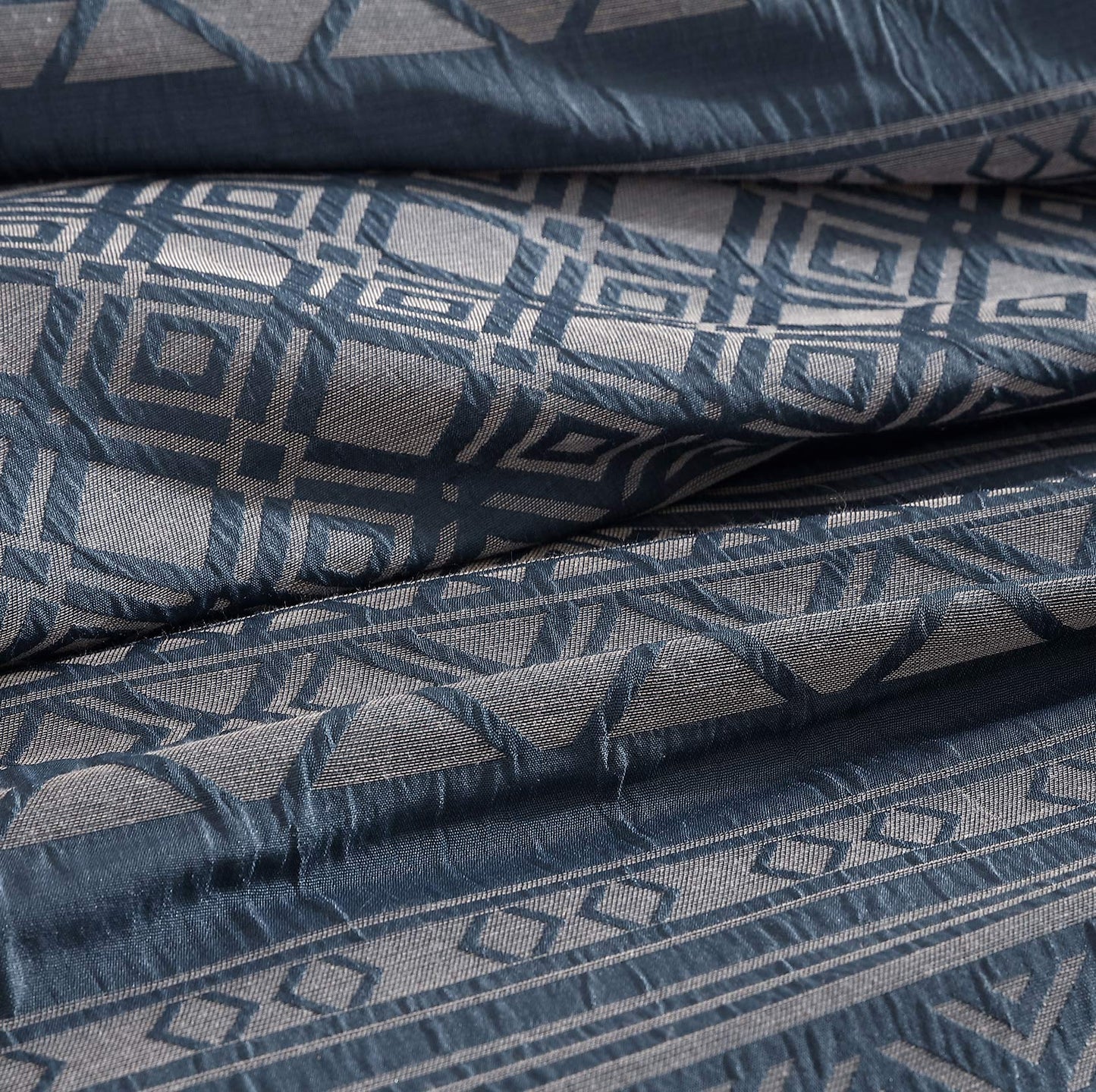 Orlando Indigo Quilt Cover Set by Logan and Mason Platinum
