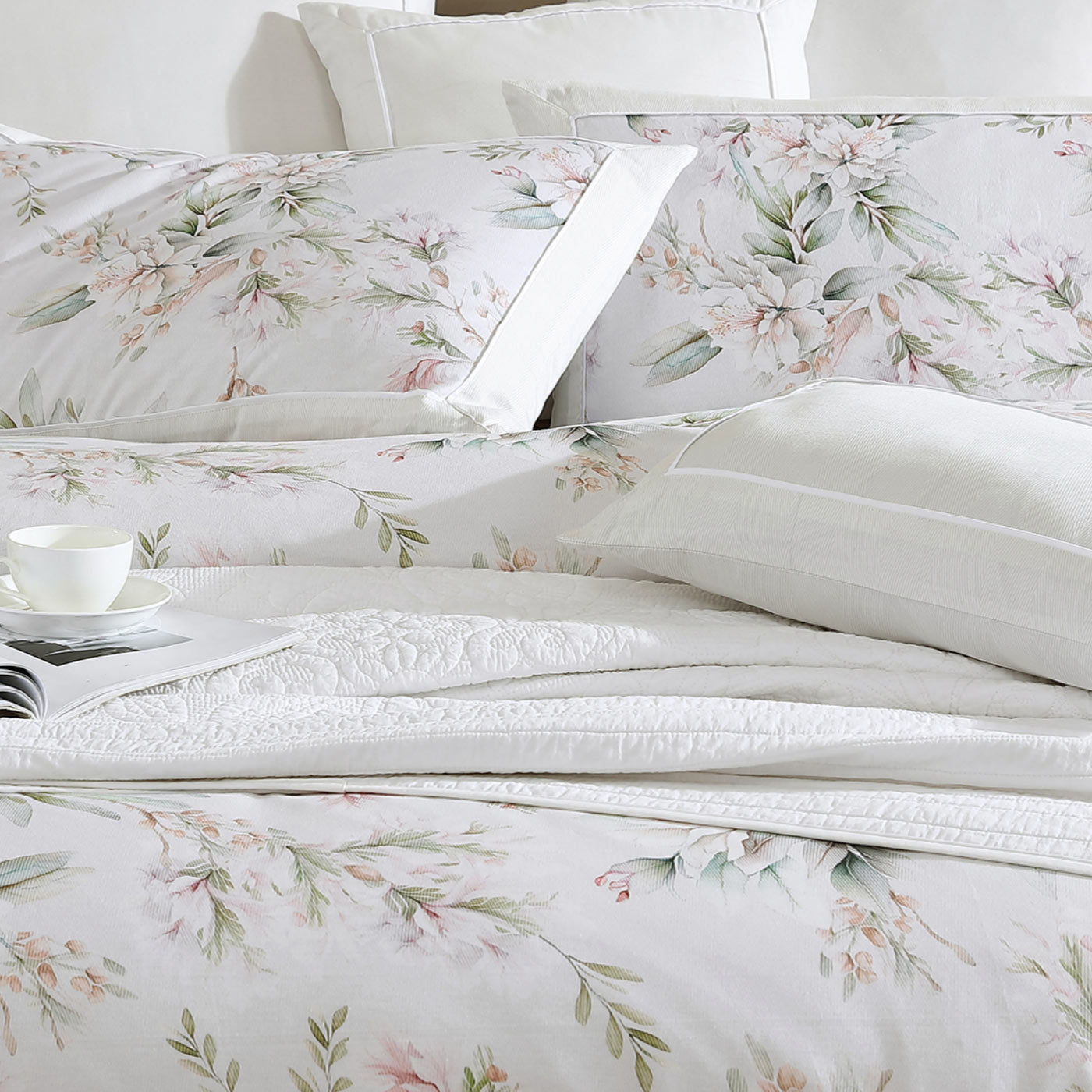 Amandaline Ivory European Pillowcase by Private Collection