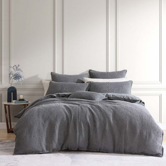 Urban Charcoal Quilt Cover Set by Private Collection