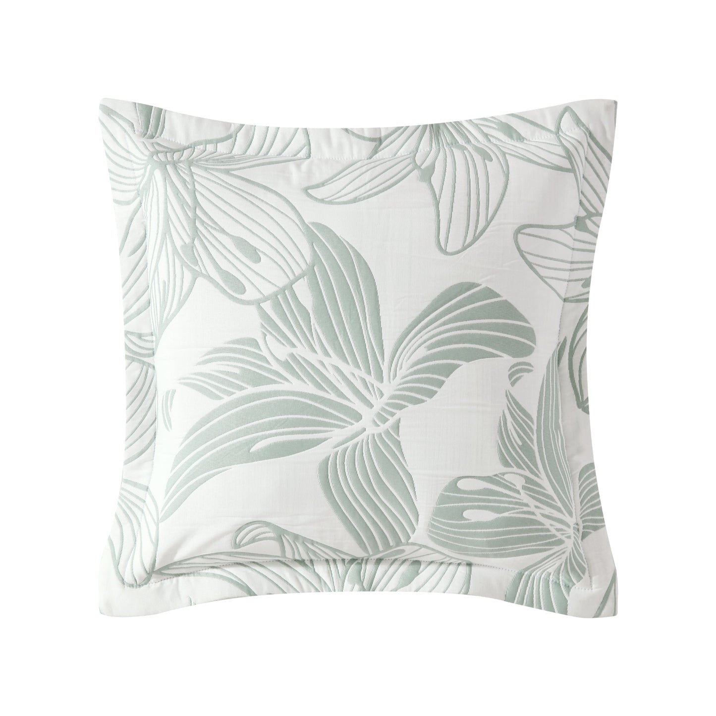 Grace Sage Square Cushion by Logan and Mason Platinum