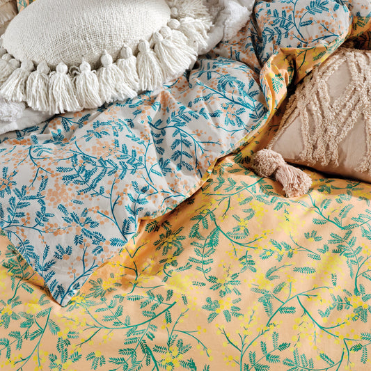 Bindi Peach Quilt Cover Set by Linen House