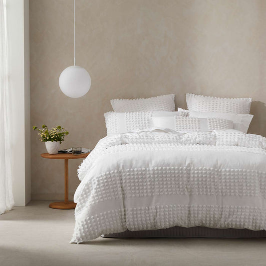 Dream White Quilt Cover Set by Logan and Mason Platinum