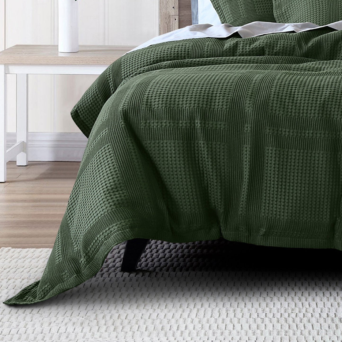 Sussex Forest Green Quilt Cover Set By Bianca