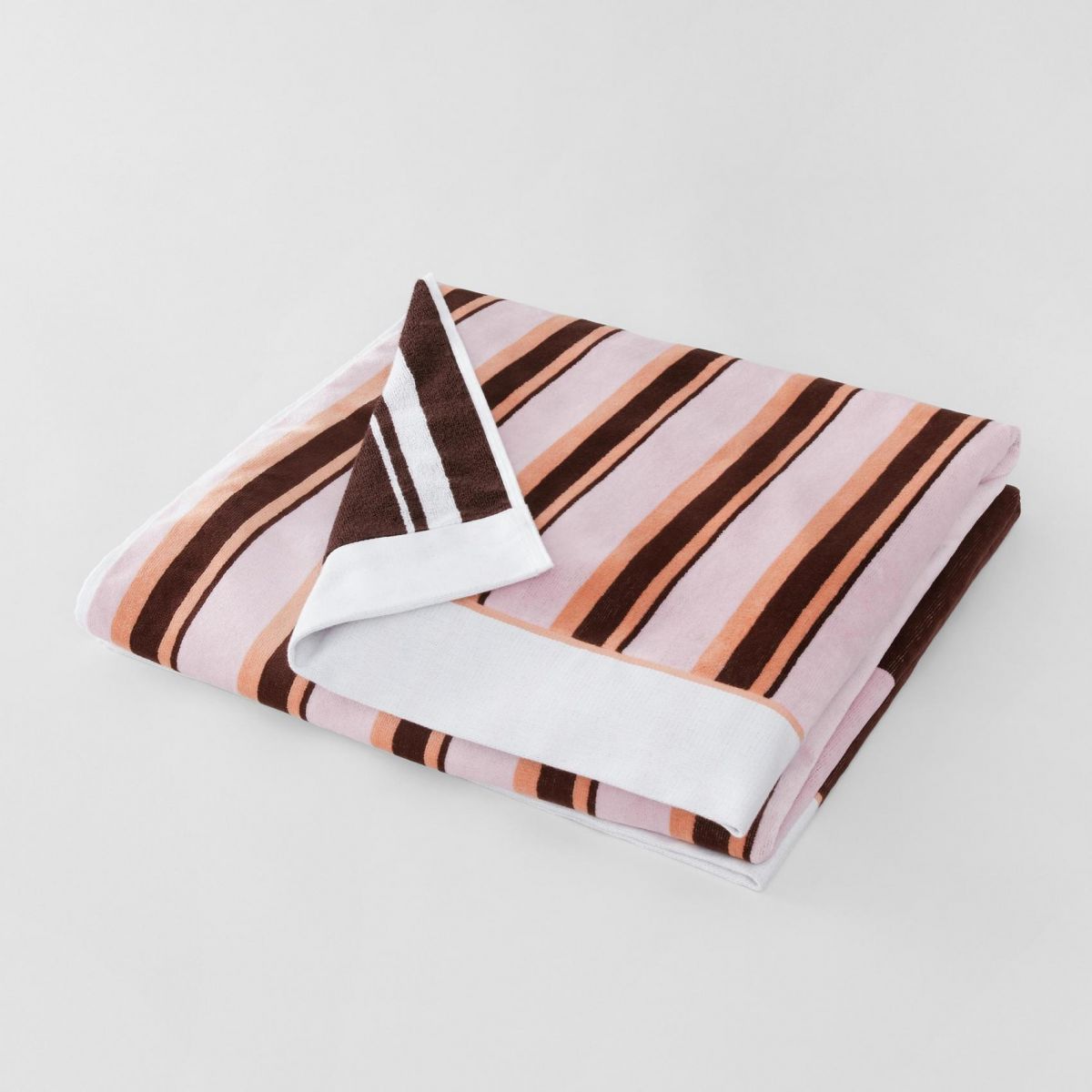 Aquatico Aubergine Beach Towel by Sheridan