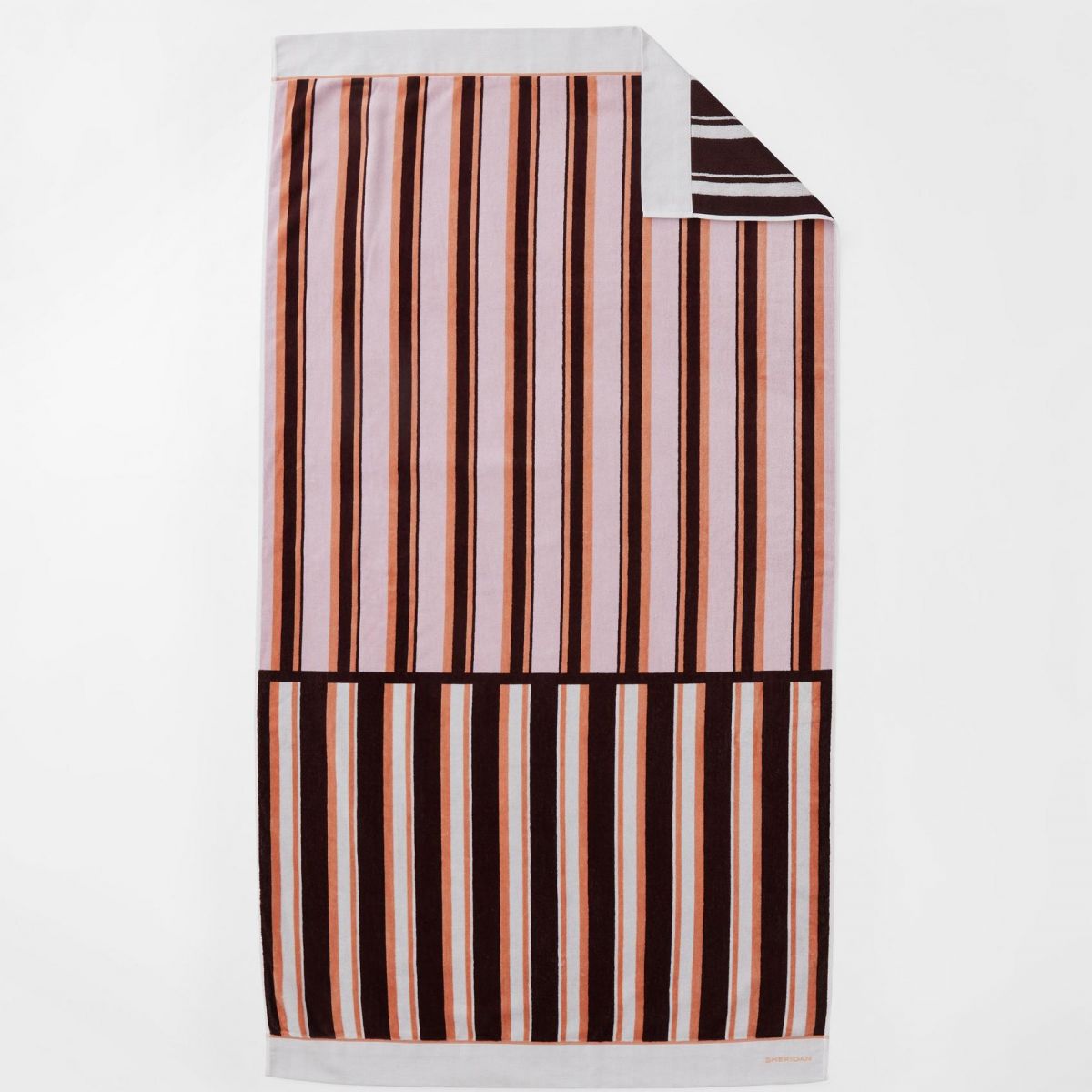 Aquatico Aubergine Beach Towel by Sheridan