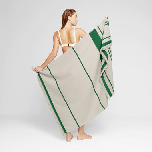 Reef Water Flax Beach Towel by Sheridan