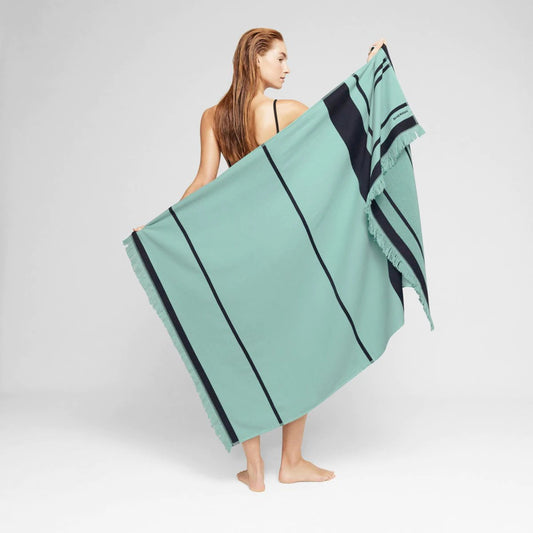 Reef Water Aqua Beach Towel by Sheridan