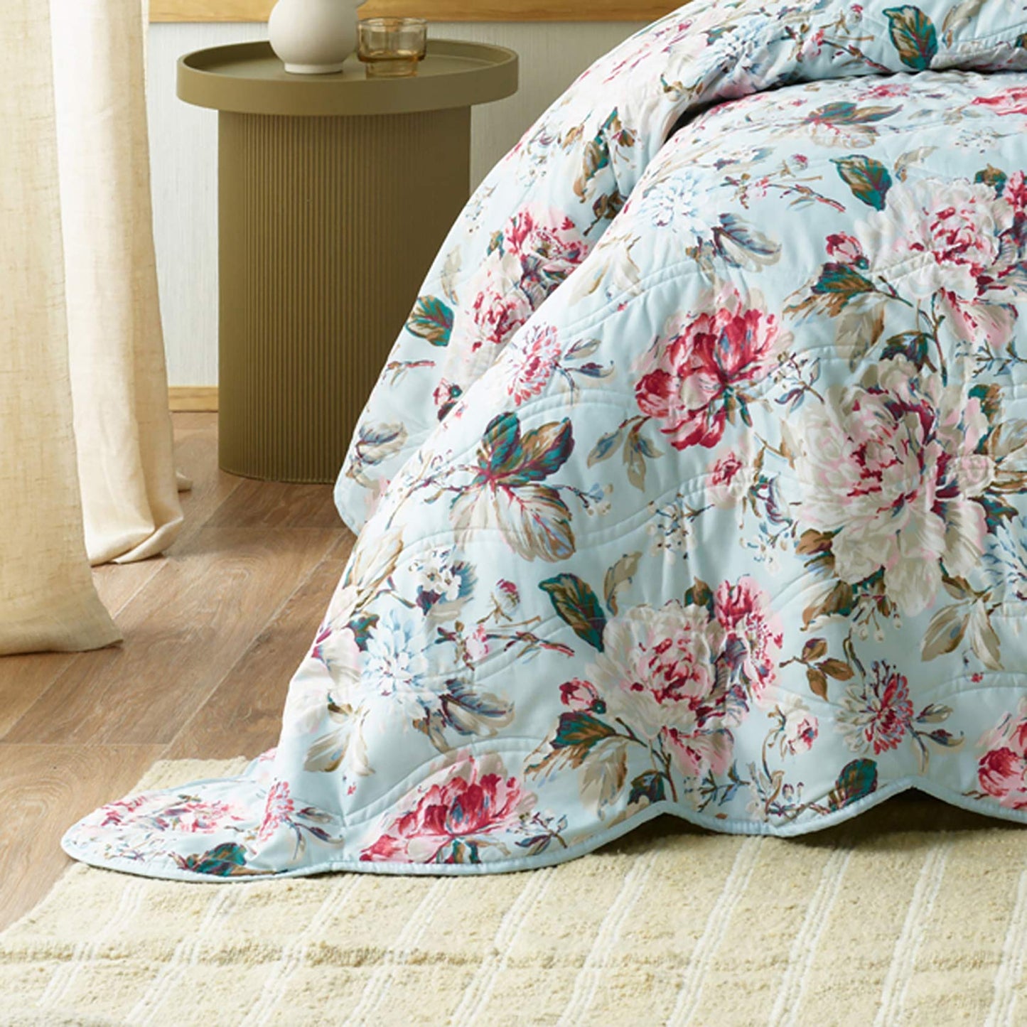 Charlene Blue Bedspread by Bianca