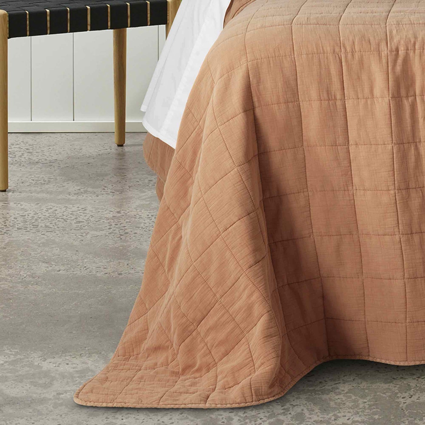 Geraldton Coverlet Set Range Cinnamon by Bianca