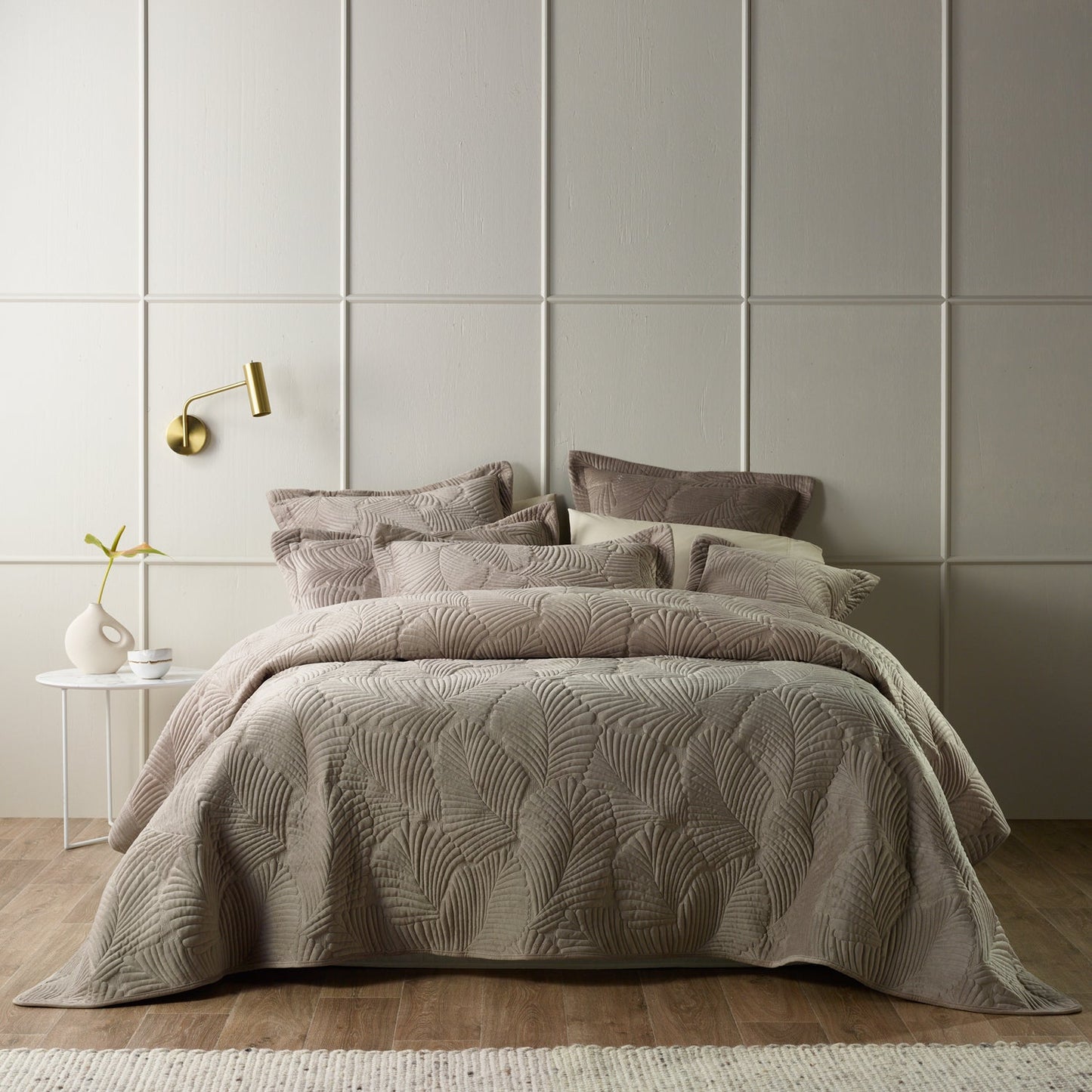 Kairo Champaine Coverlet Set by Bianca
