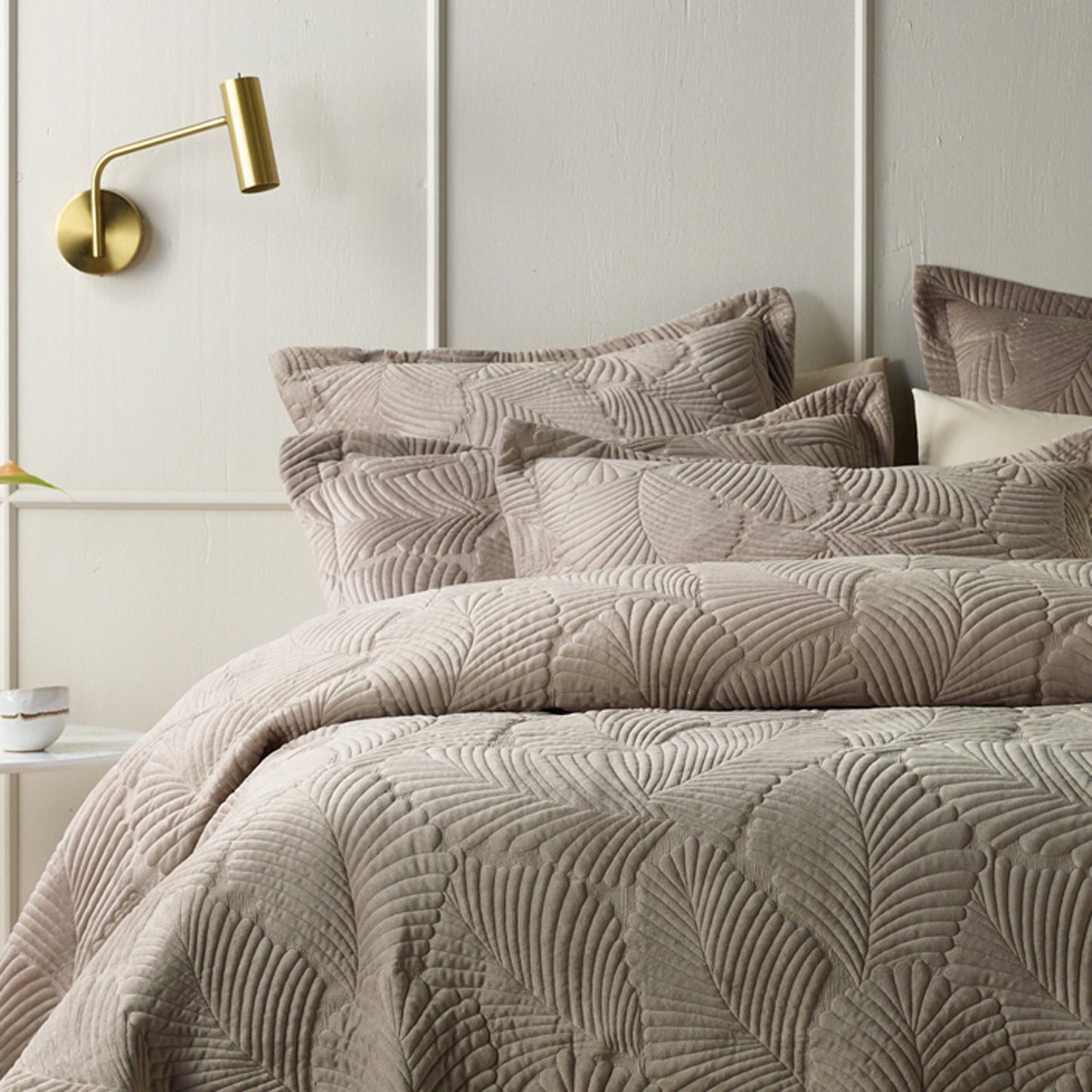 Kairo Champaine Coverlet Set by Bianca