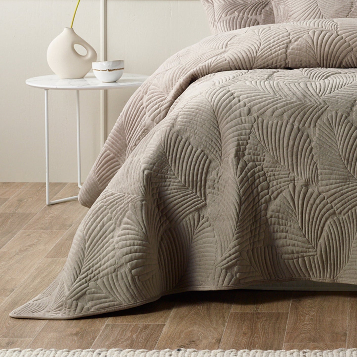 Kairo Champaine Coverlet Set by Bianca