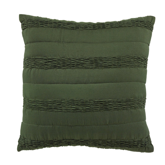 Vienna Square Green Cushion by Bianca