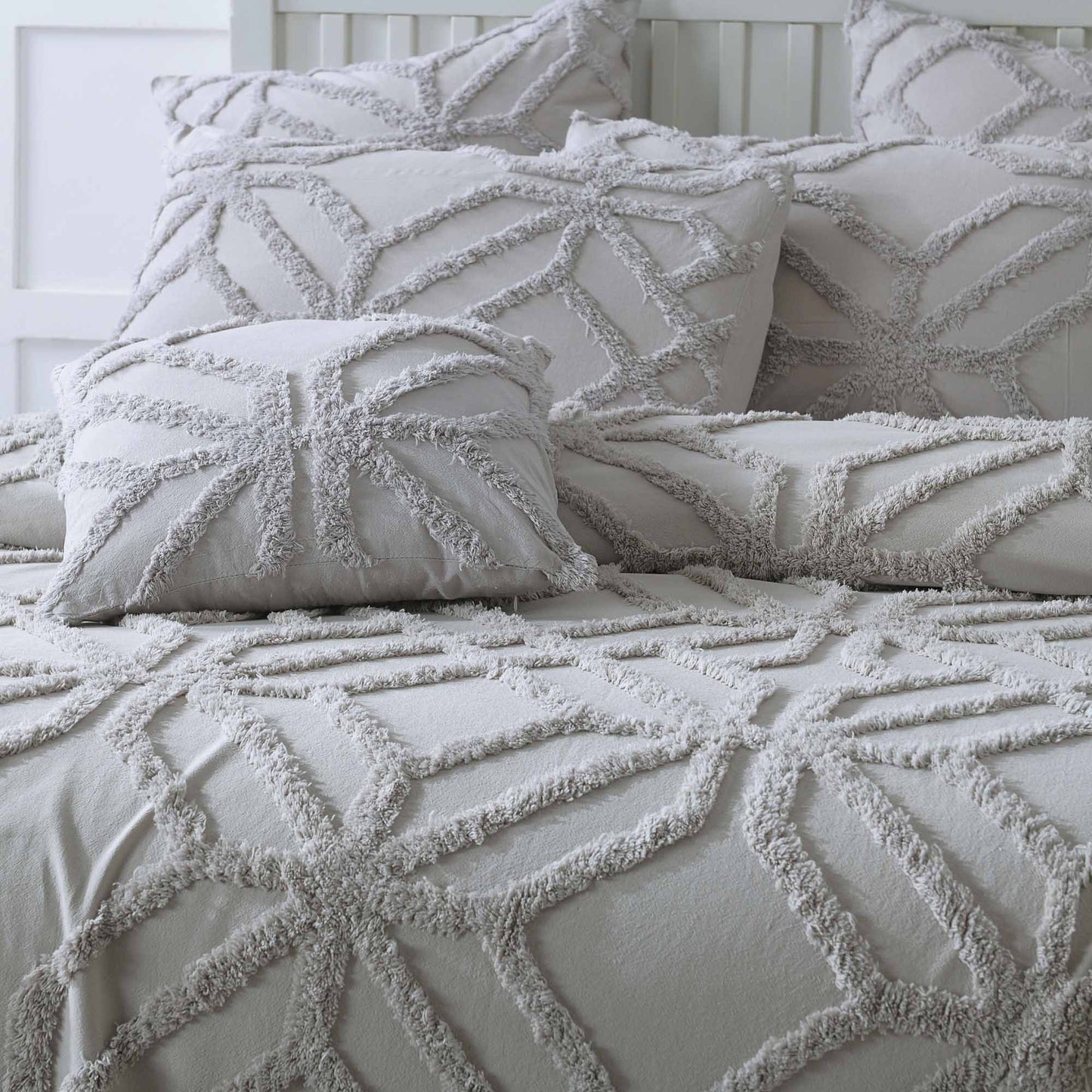 Willow Silver Coverlet Set by Bianca