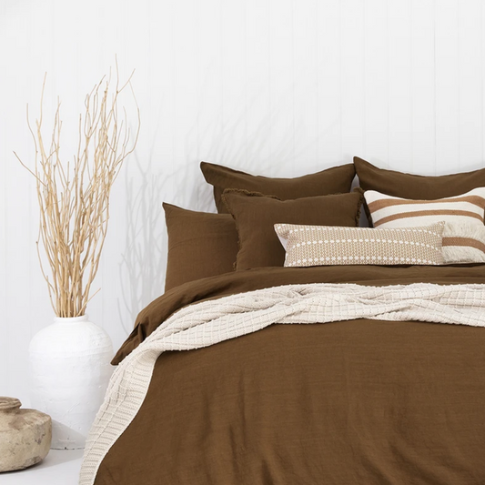 Linen Cushion - Square - Hazel by Bambury