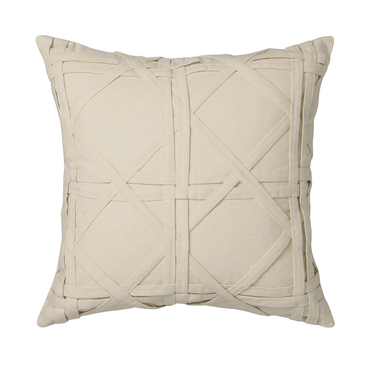 Thai Cane Natural Square Cushion by Florence Broadhurst