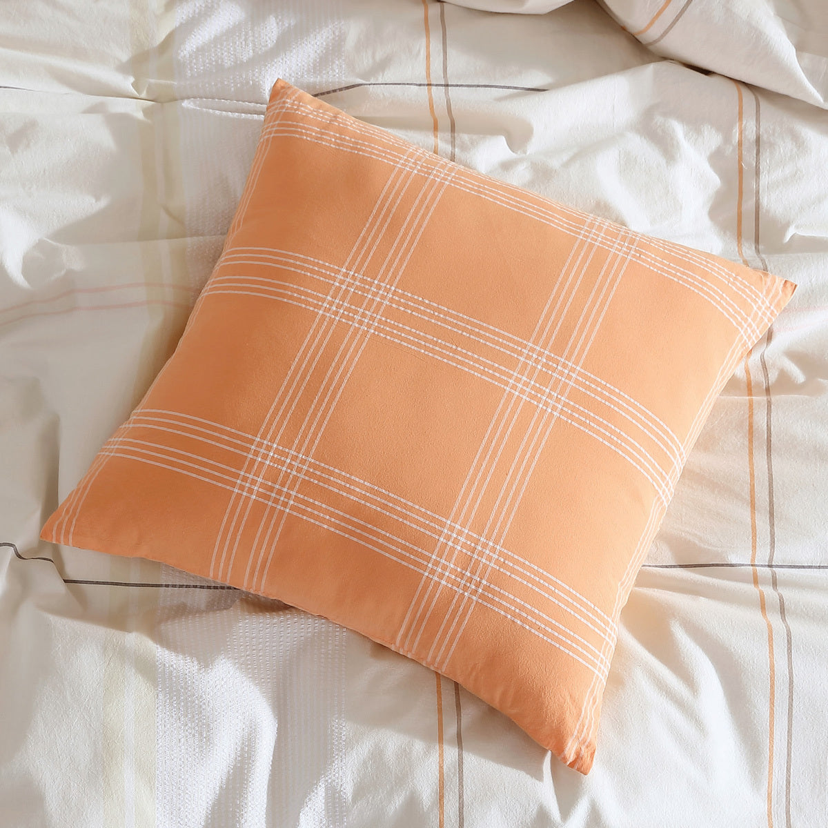 Cobain Vanilla Cushion by Linen House