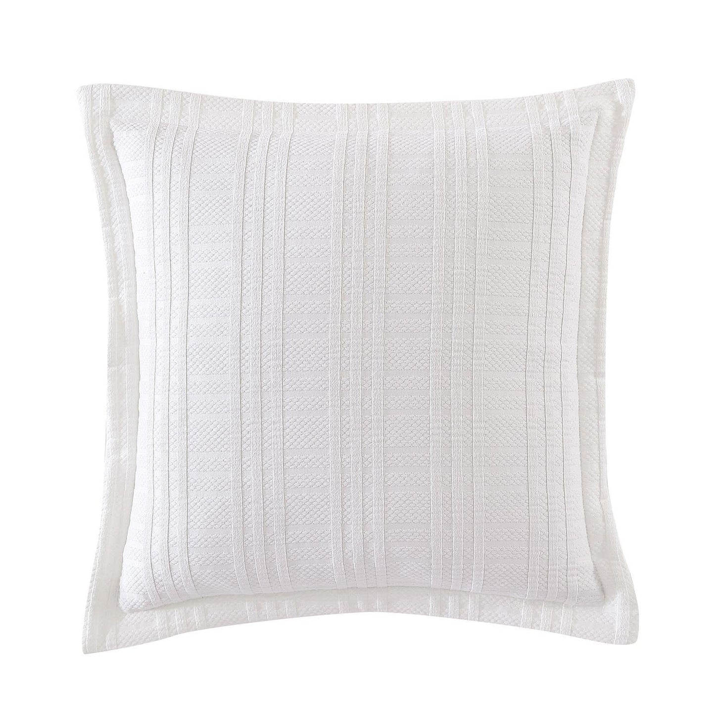 Winton White Cushion 45 x 45 cm by Private Collection
