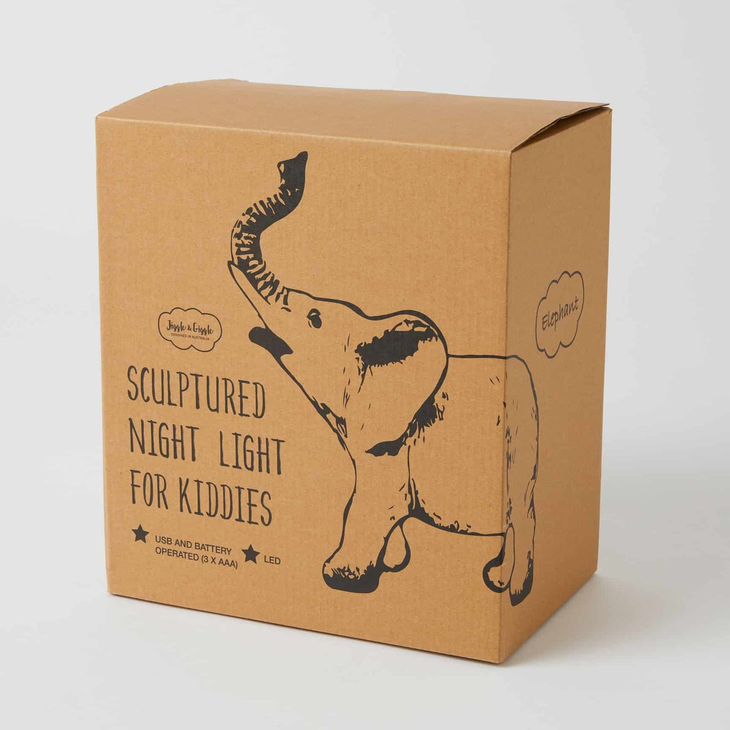 Kids Lamp Night Light-Elephant by Jiggle & Giggle