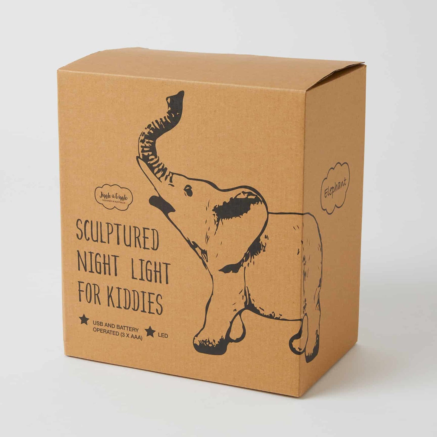 Kids Lamp Night Light-Elephant by Jiggle & Giggle