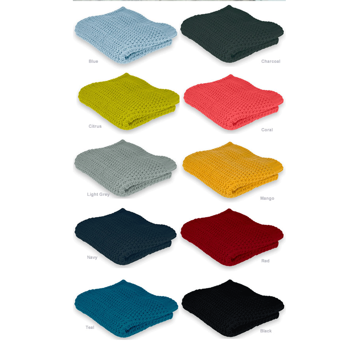 Acrylic Knitted throw by Ardor