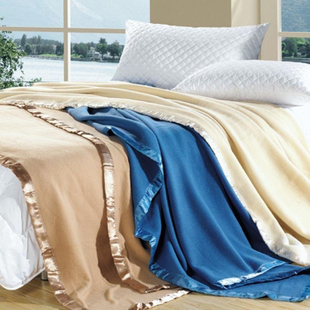 LATTE Merino Wool 375gsm Blanket by Alastairs