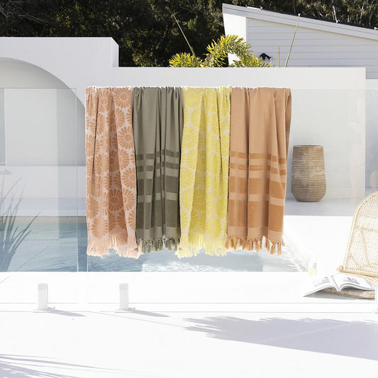 Hammam AURORA MUSTARD Towel by Bambury