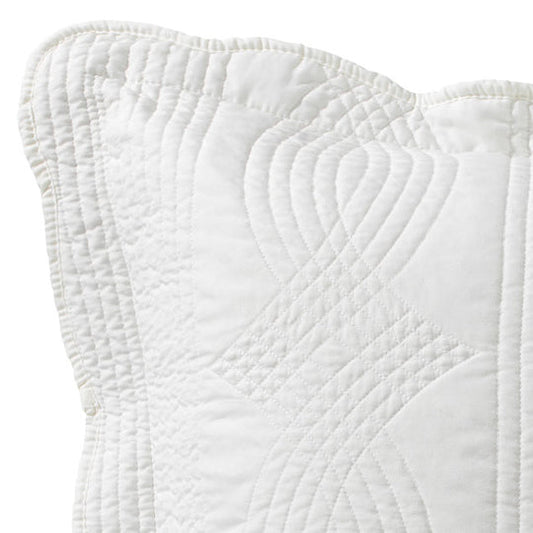 Kinley Cloud White European Pillowcase by Bianca