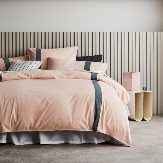 Hanley Peach Quilt Cover Set by Sheridan