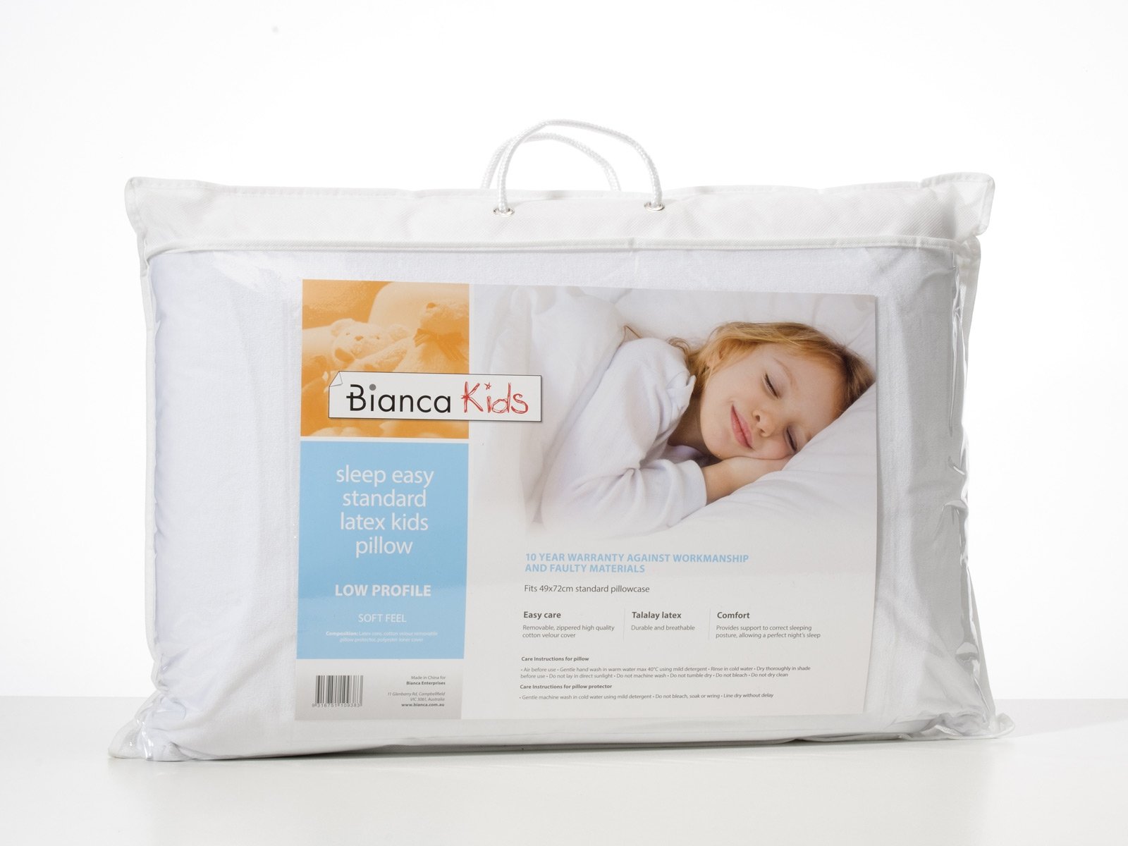 Sleep Easy Talalay Latex Kids Pillow by Bianca Quilt Cover World