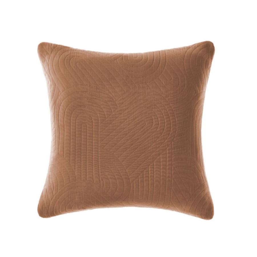 Lila Pecan Cushion 48 x 48 cm by Linen House