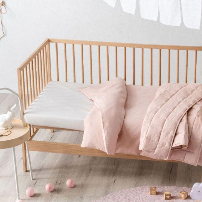 Maddison Pink Cot Coverlet Set by Hiccups