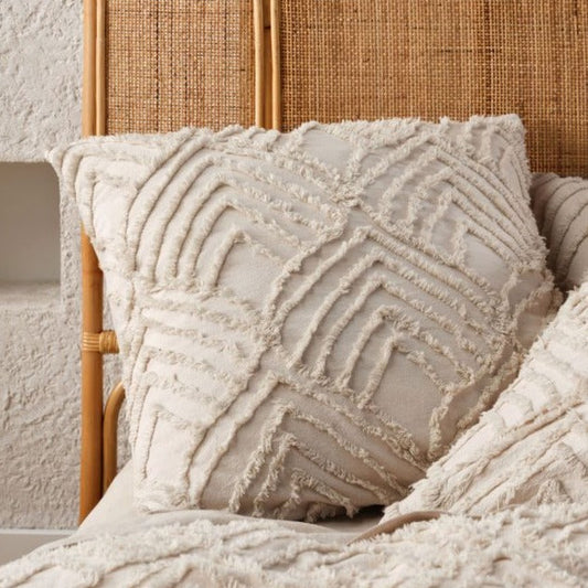 Palm Springs Natural European Pillowcase by Linen House