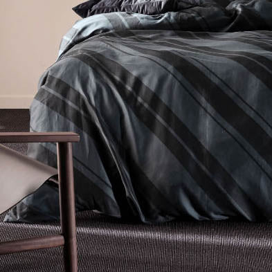 Phoenix Quilt Cover Set Slate by Linen House