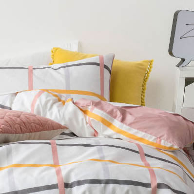 Riley Pink Quilt Cover Set by Hiccups