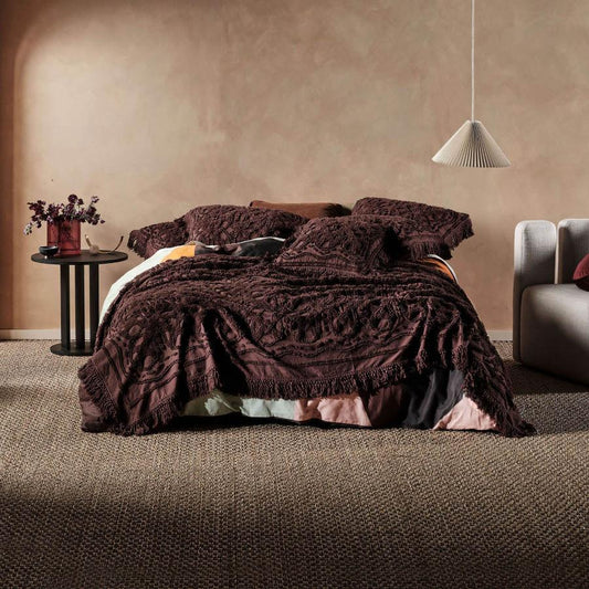 Somers Espresso Bed Cover by Linen House