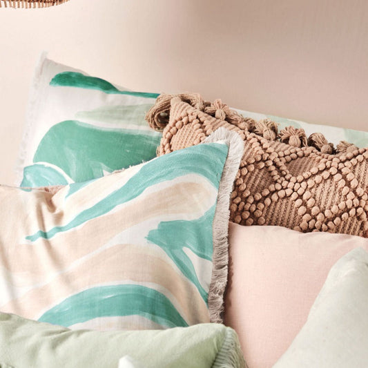 Circlet Biscotti Cushion 48 x 48cm by Linen House