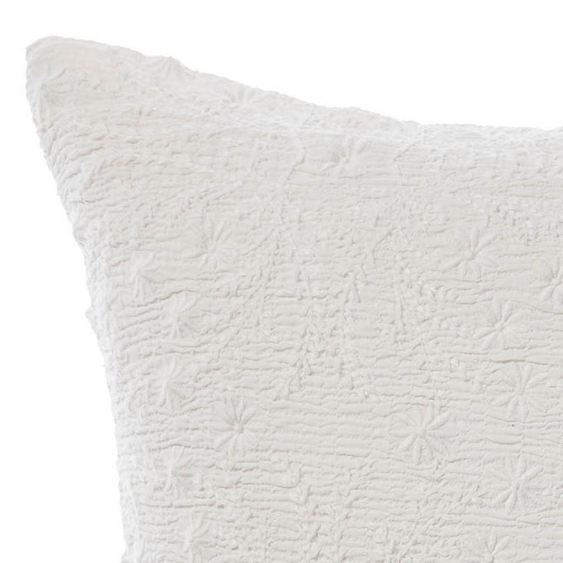 Abigail White European Pillowcase by Linen House