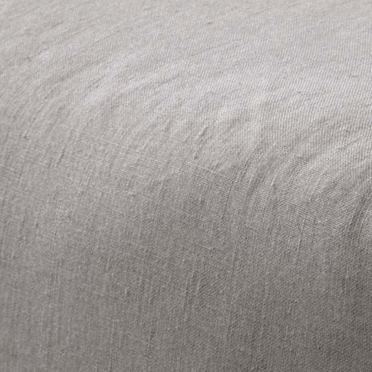 Nimes Pure Linen FITTED SHEET Ash by Linen House