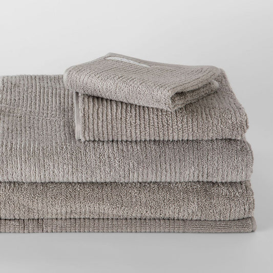 Living Textures Trenton Towel Collection by Sheridan ASH