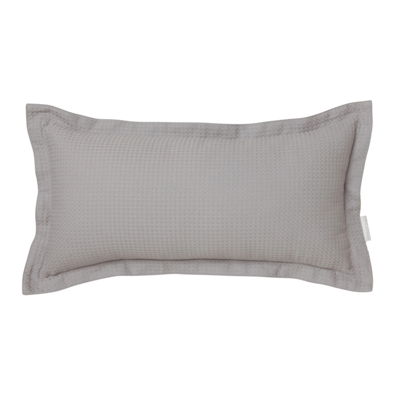 Ascot Pewter 30x60cm Long Filled Cushion by Logan and Mason Platinum