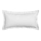 Ascot White 30x60cm Long Filled Cushion by Logan and Mason Platinum