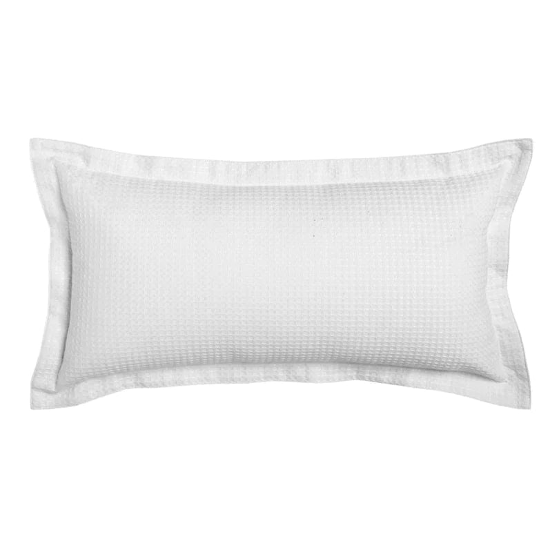 Ascot White 30x60cm Long Filled Cushion by Logan and Mason Platinum