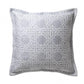 Octagonal Lattice Silver European Pillowcase by Florence Broadhurst