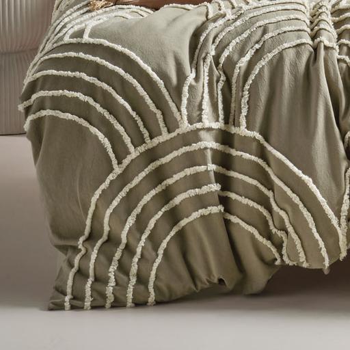 Ojai Sage Quilt Cover Set by Linen House