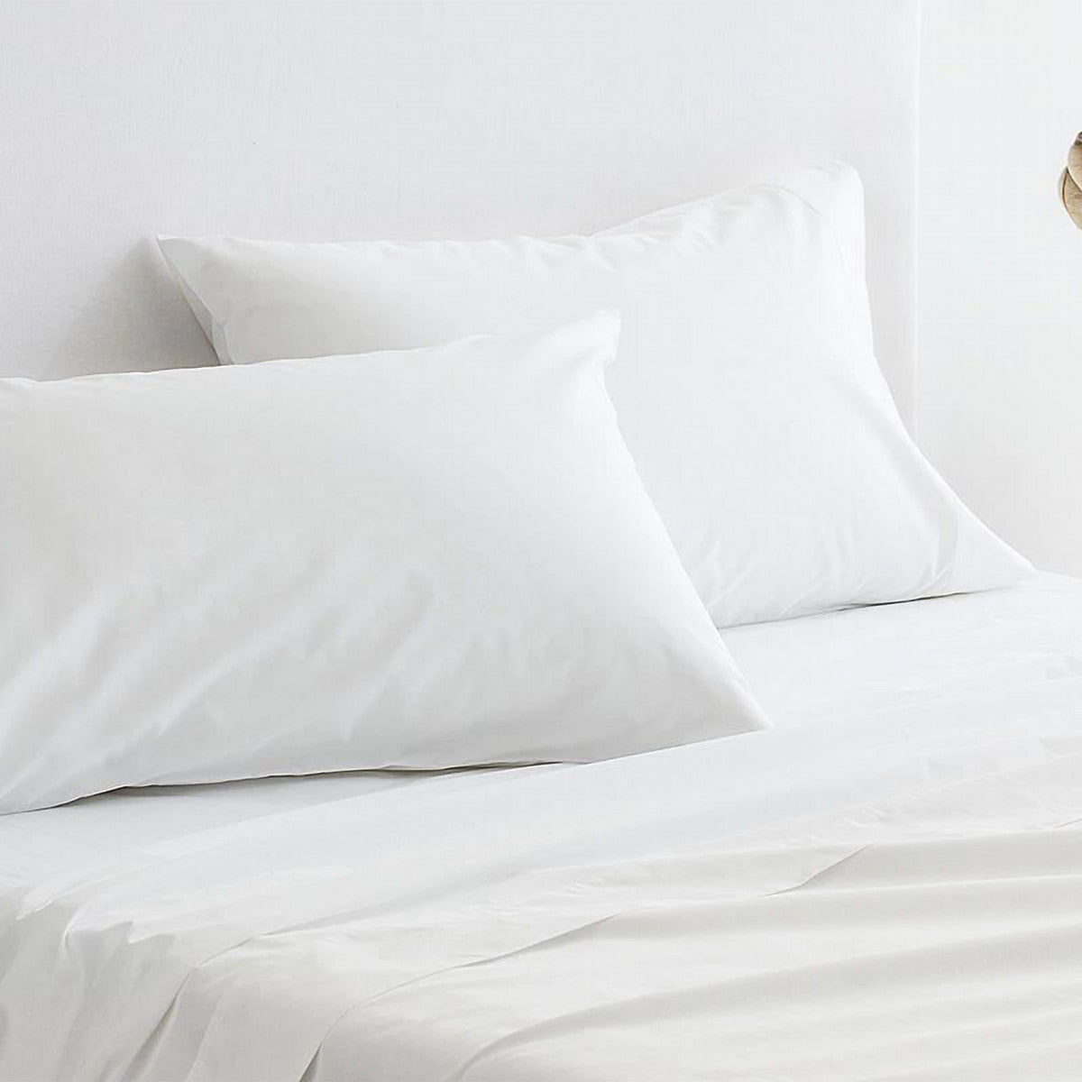 300TC Organic Classic Percale SNOW Sheet Set by Sheridan