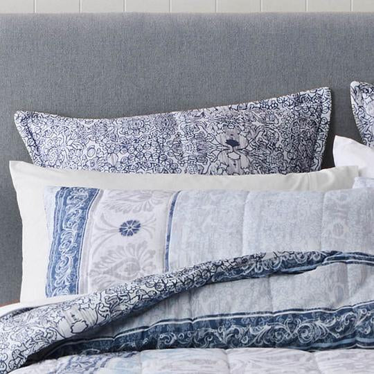Olani Blue Quilt Cover Set by Private Collection
